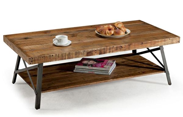 Contemporary table - SOLID WOOD BLOCK - Rotsen Furniture - wooden / square  / in reclaimed material