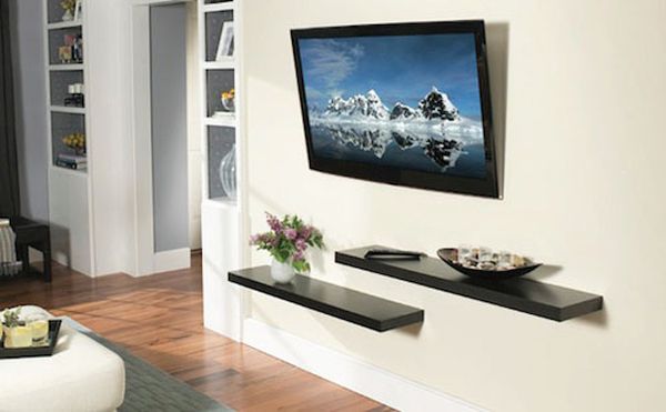Decoration Ideas To Spruce Up Your Wall Mounted Tv Hometone Org - Hanging Tv On Wall Decorating Ideas