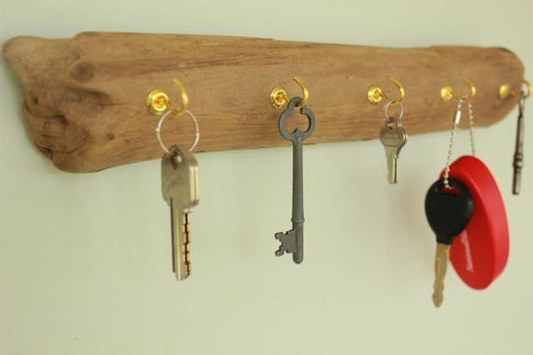Driftwood key holder