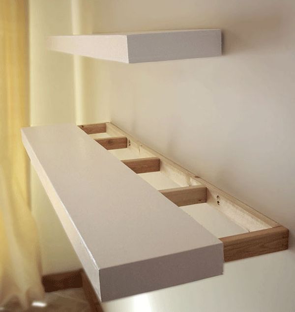 Long floating shelf