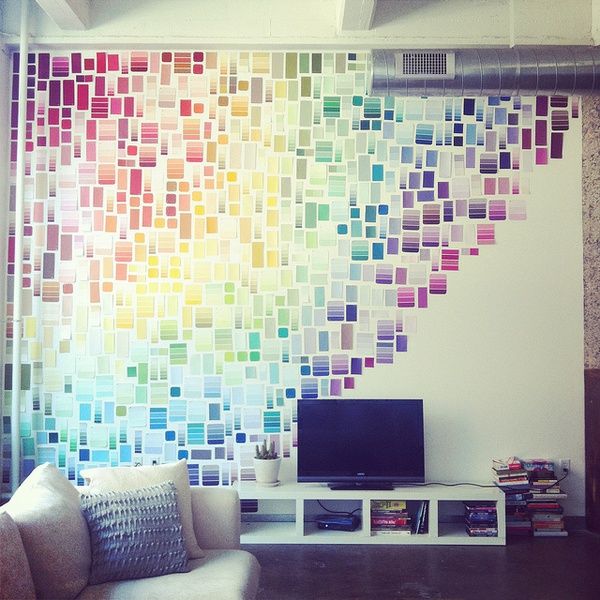 Paint swatch wall décor