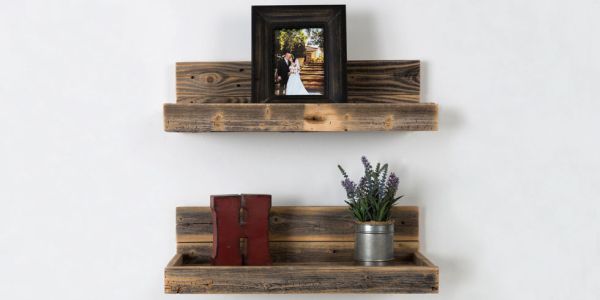 chic styles for floating shelves