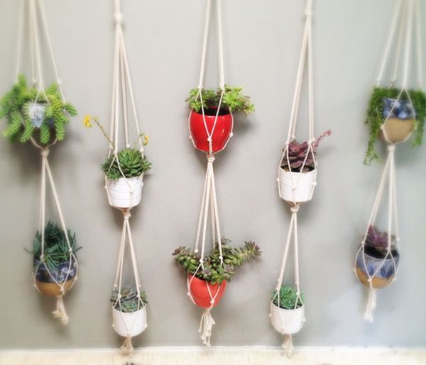 Cotton rope pot hangers