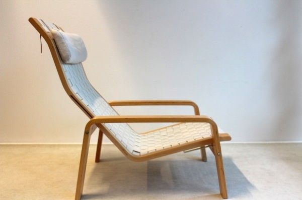 Pulka Plywood and Textile Relaxing Chair