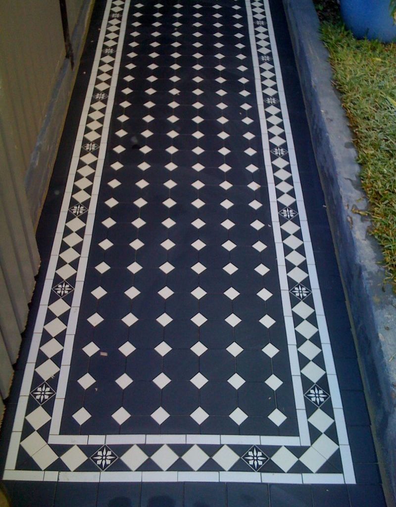 Encaustic floor tiles