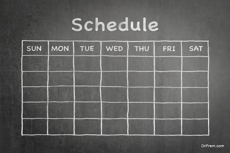 Paint a Chalkboard Calendar