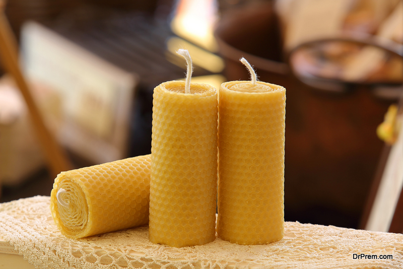 Beeswax candles