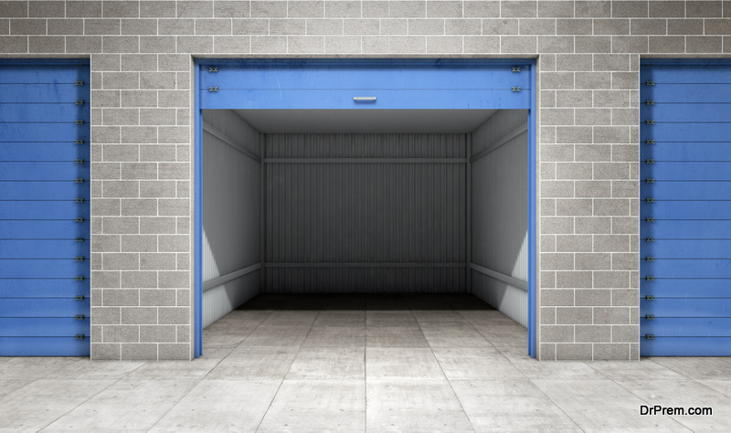 storage units during the selling process