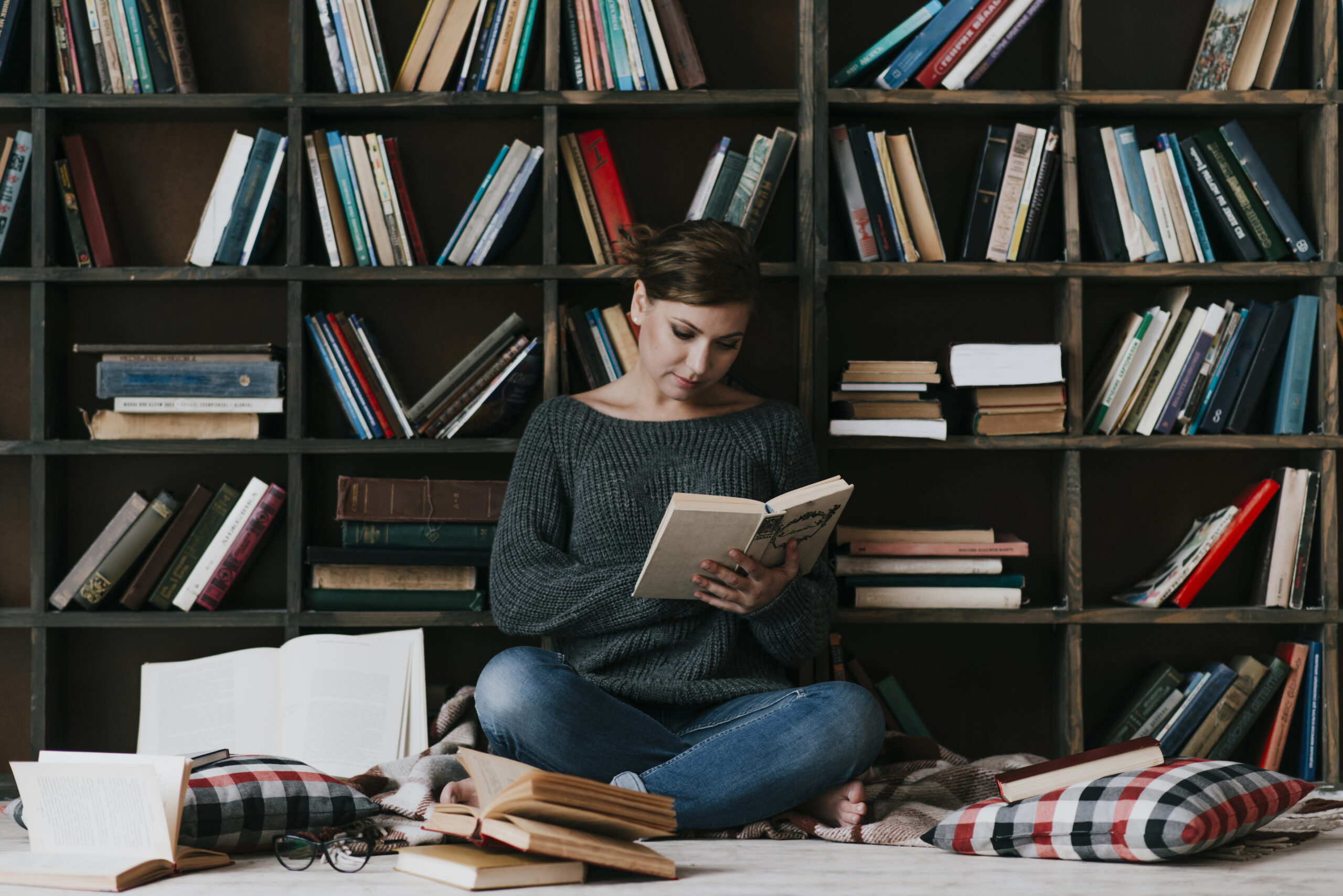 reading books